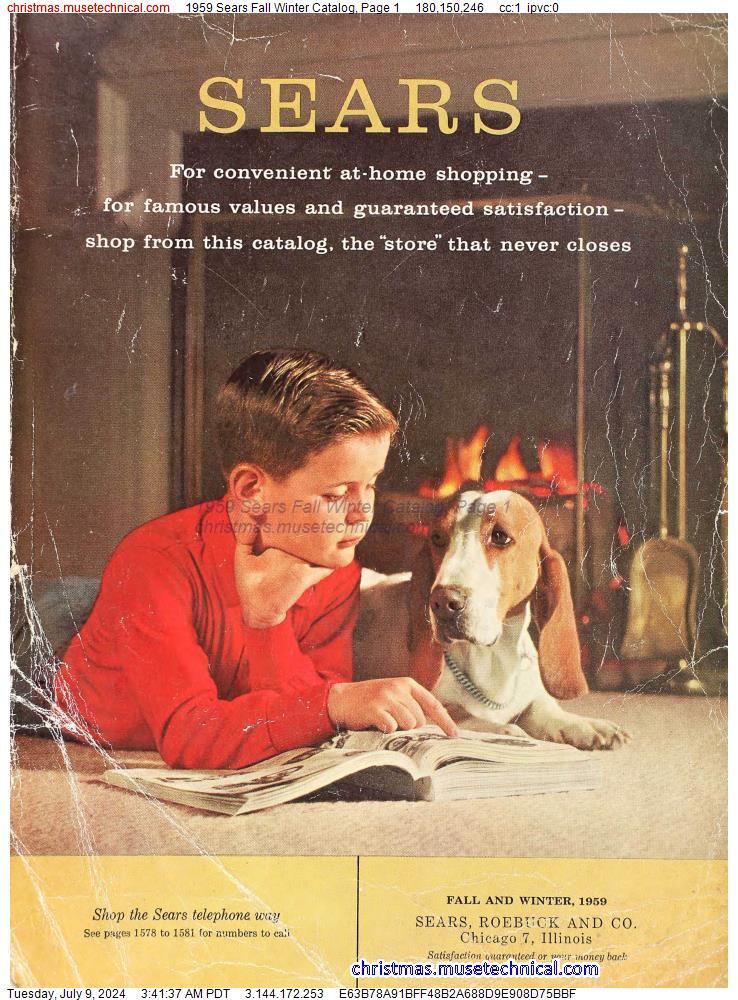 1959 Sears Fall Winter Catalog, Page 1