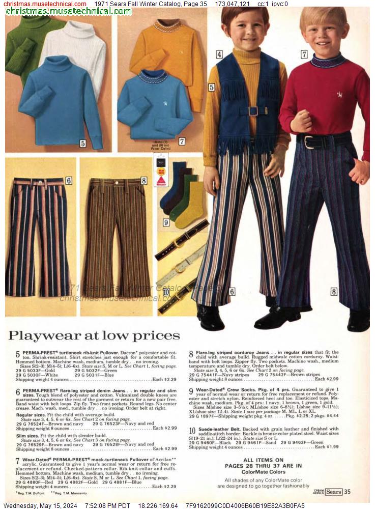 1971 Sears Fall Winter Catalog, Page 35