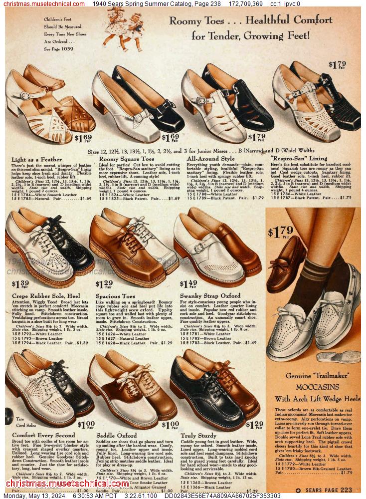 1940 Sears Spring Summer Catalog, Page 238