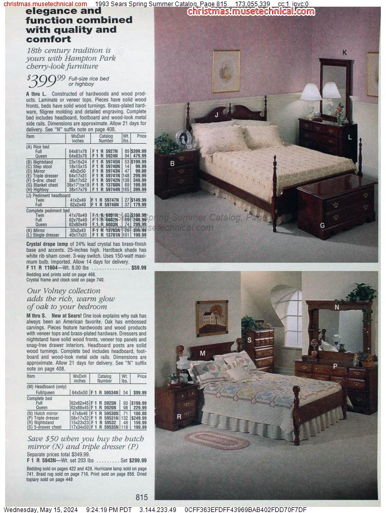 1993 Sears Spring Summer Catalog, Page 815