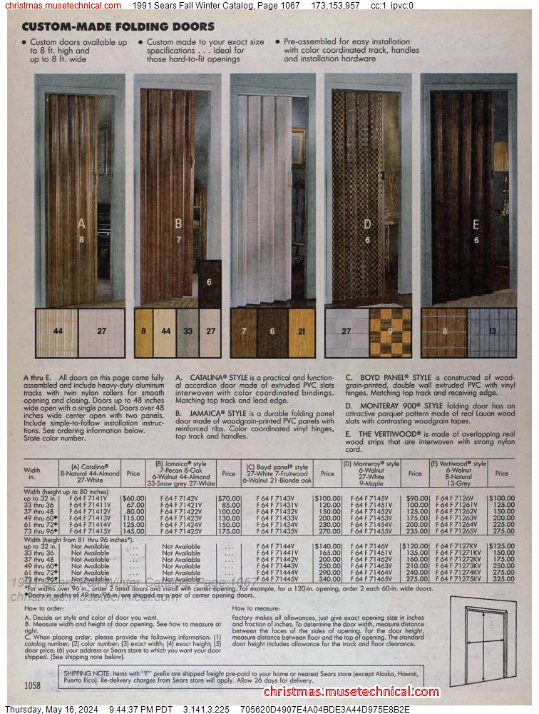 1991 Sears Fall Winter Catalog, Page 1067