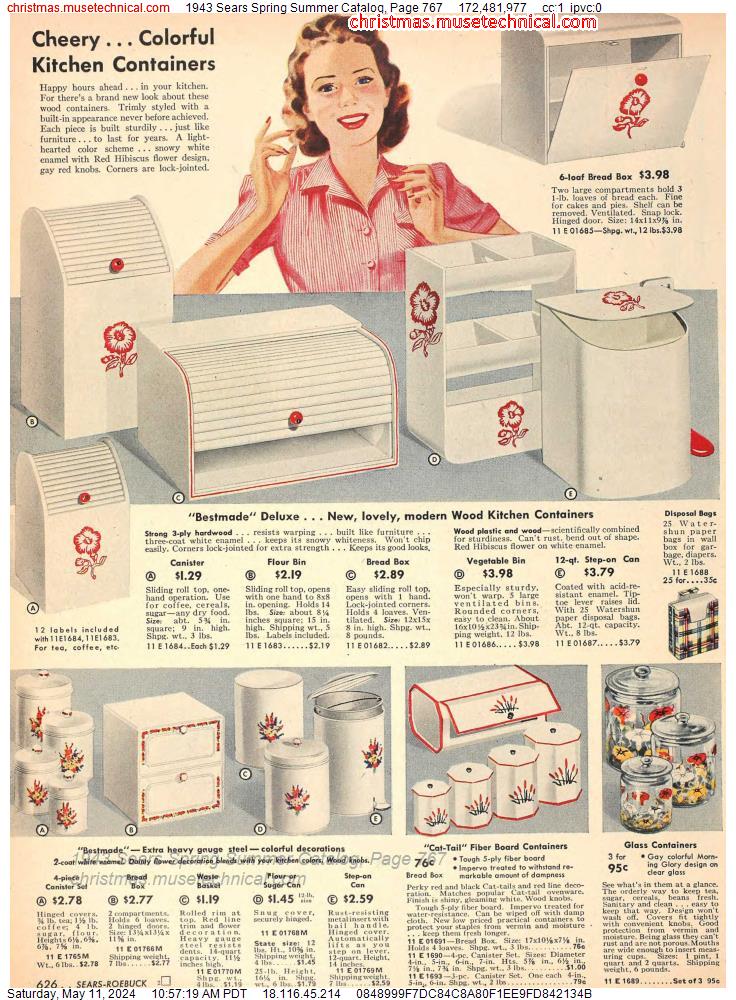 1943 Sears Spring Summer Catalog, Page 767