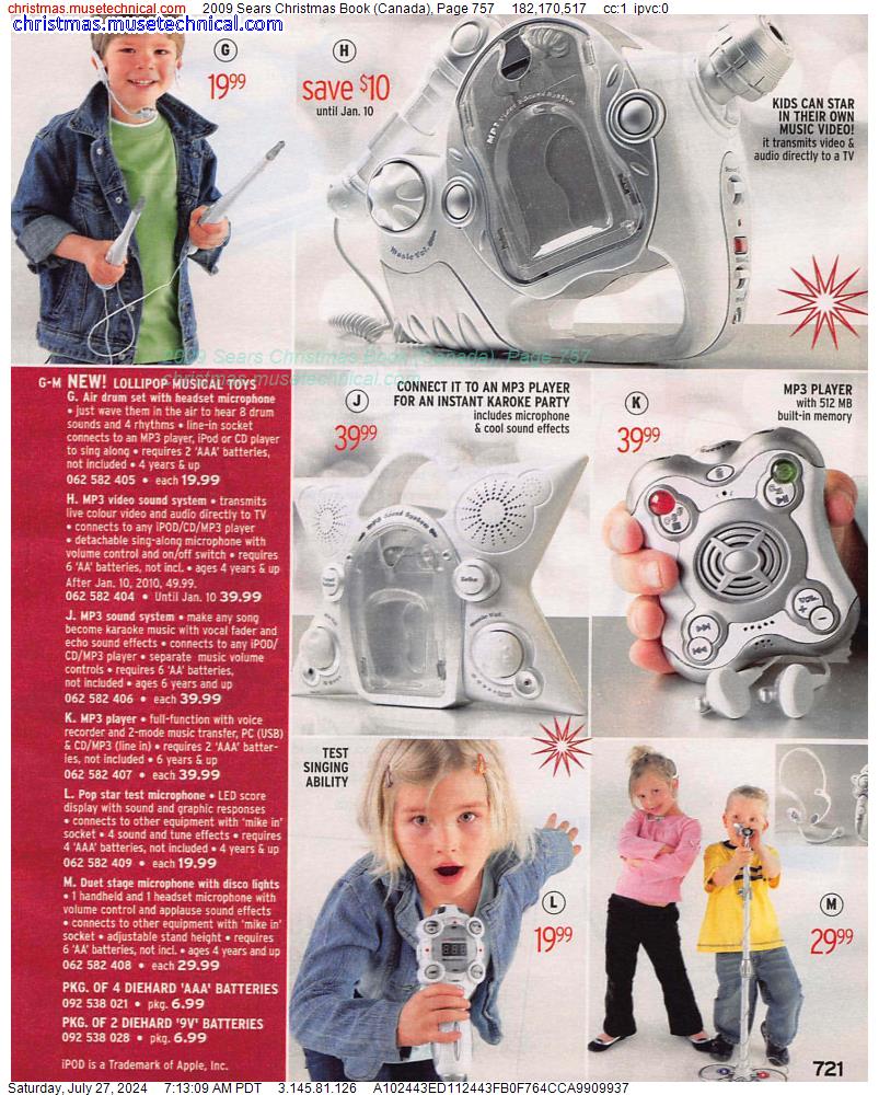 2009 Sears Christmas Book (Canada), Page 757