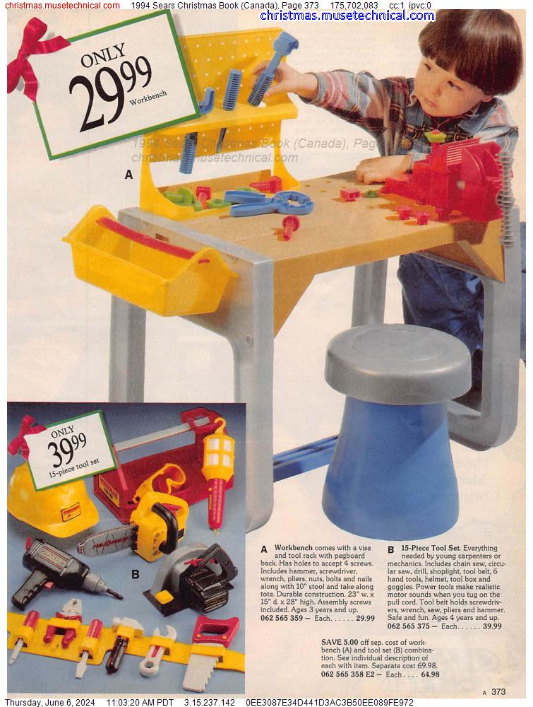 1994 Sears Christmas Book (Canada), Page 373