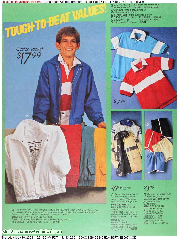 1988 Sears Spring Summer Catalog, Page 514