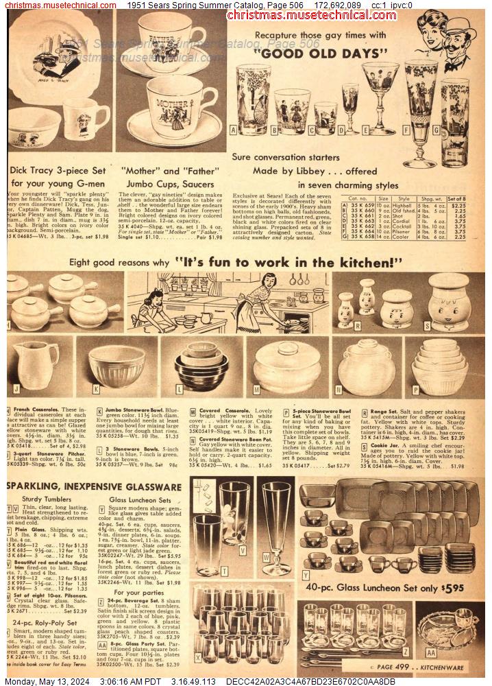 1951 Sears Spring Summer Catalog, Page 506