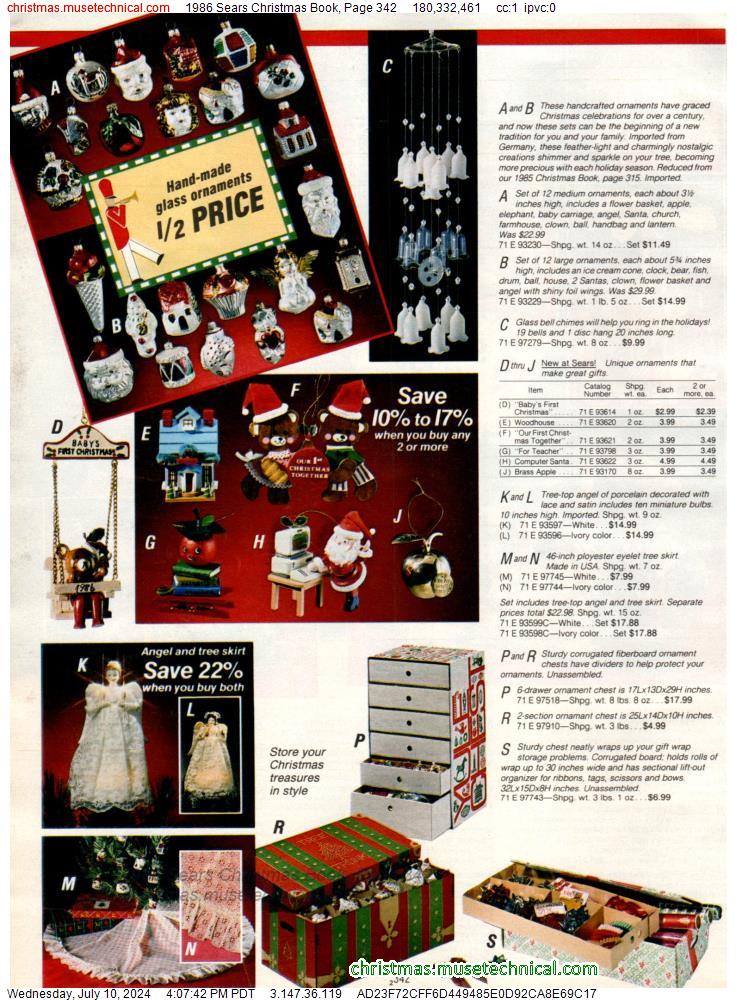 1986 Sears Christmas Book, Page 342
