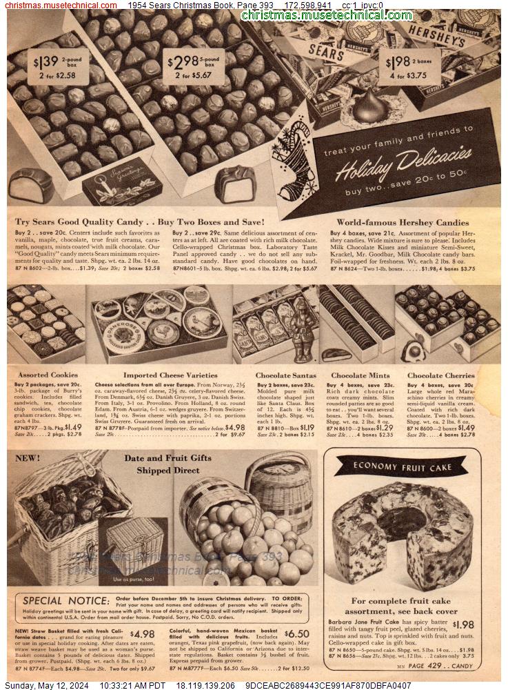 1954 Sears Christmas Book, Page 393