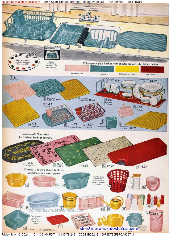 1957 Sears Spring Summer Catalog, Page 956