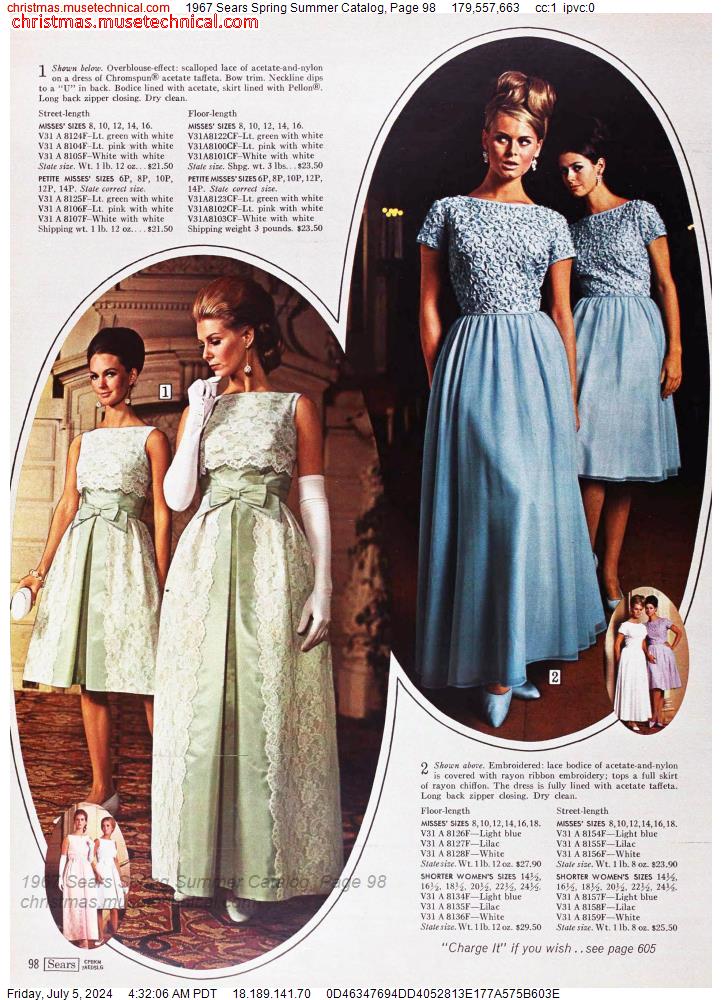1967 Sears Spring Summer Catalog, Page 98