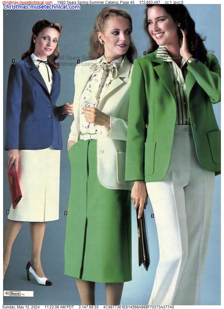1980 Sears Spring Summer Catalog, Page 40