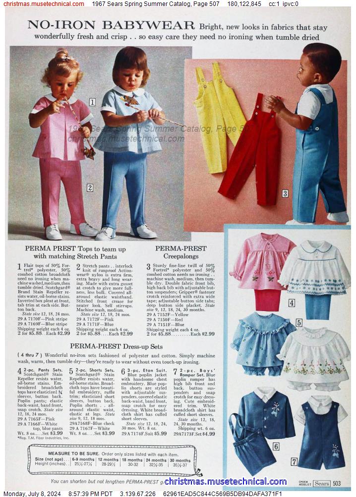 1967 Sears Spring Summer Catalog, Page 507