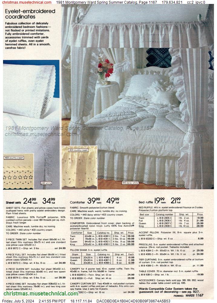 1981 Montgomery Ward Spring Summer Catalog, Page 1167