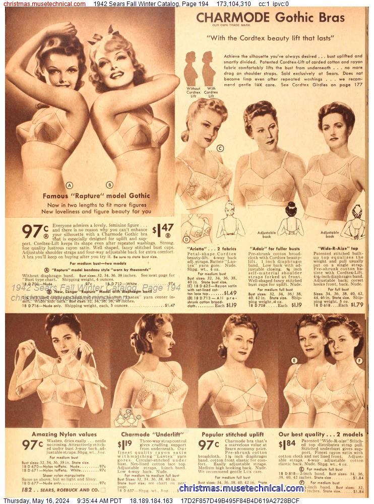 1942 Sears Fall Winter Catalog, Page 194