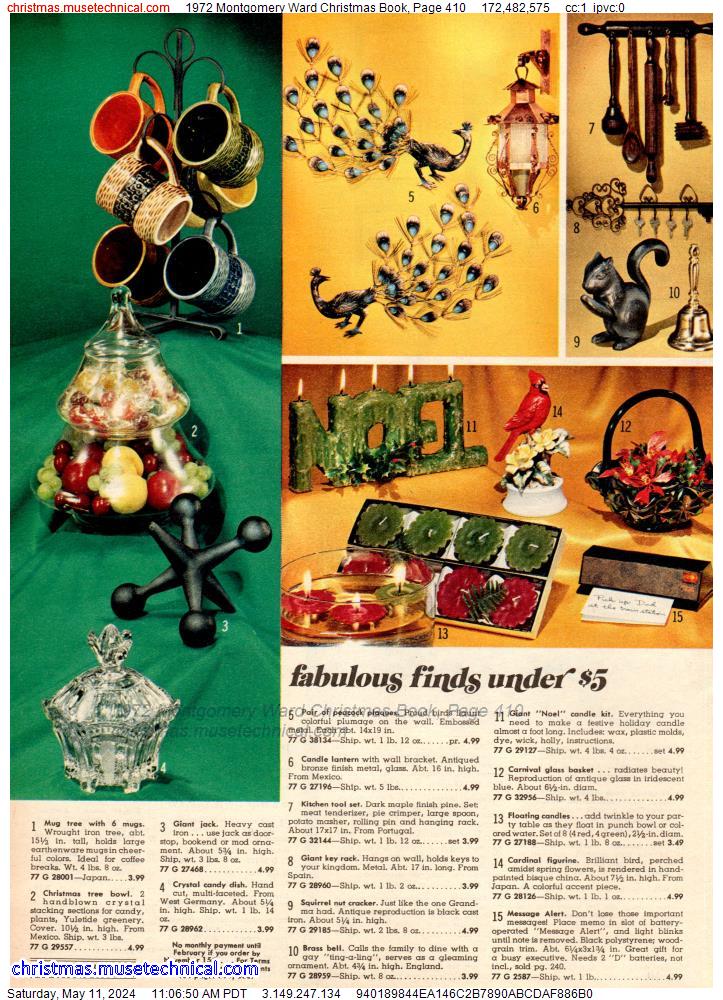 1972 Montgomery Ward Christmas Book, Page 410