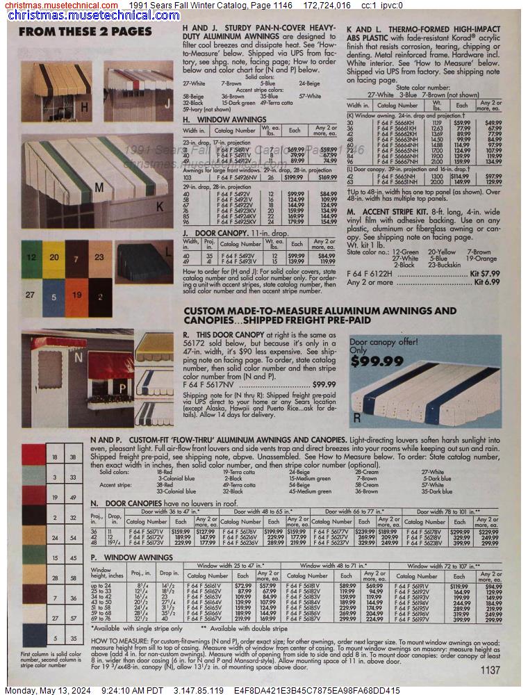 1991 Sears Fall Winter Catalog, Page 1146