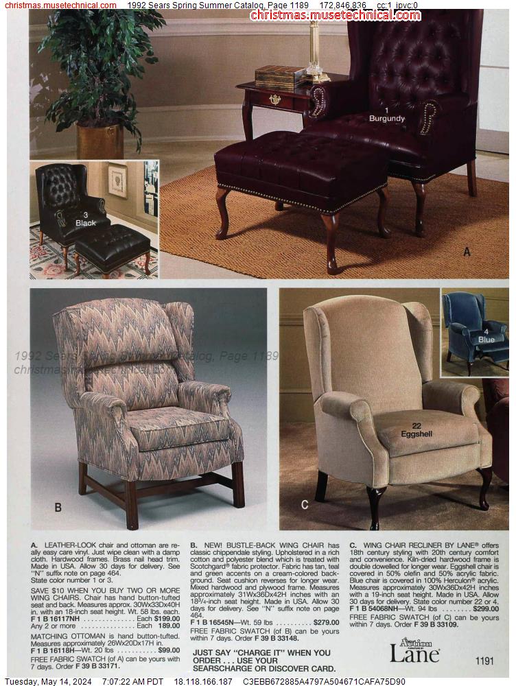 1992 Sears Spring Summer Catalog, Page 1189