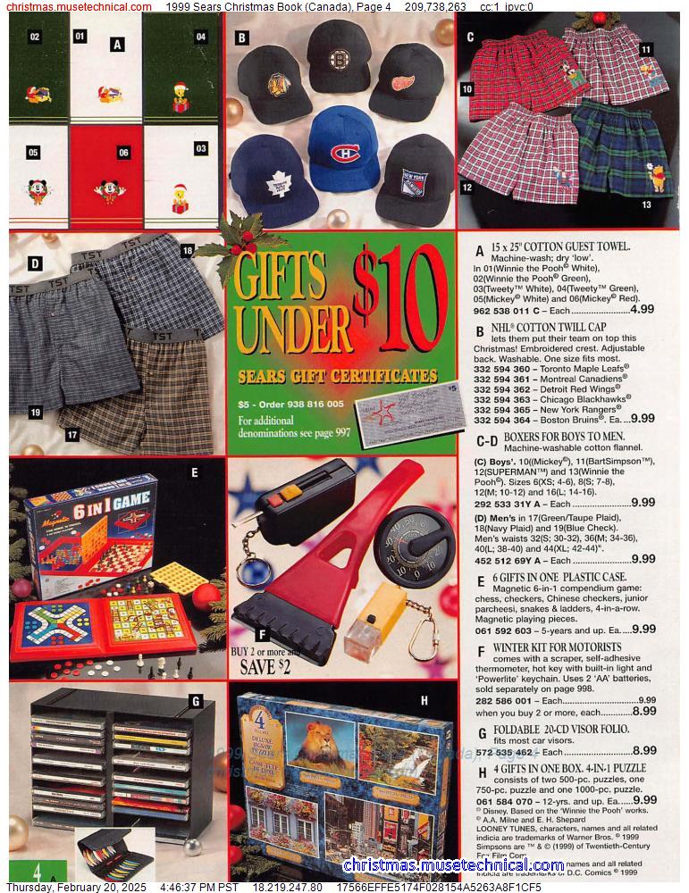 1999 Sears Christmas Book (Canada), Page 4