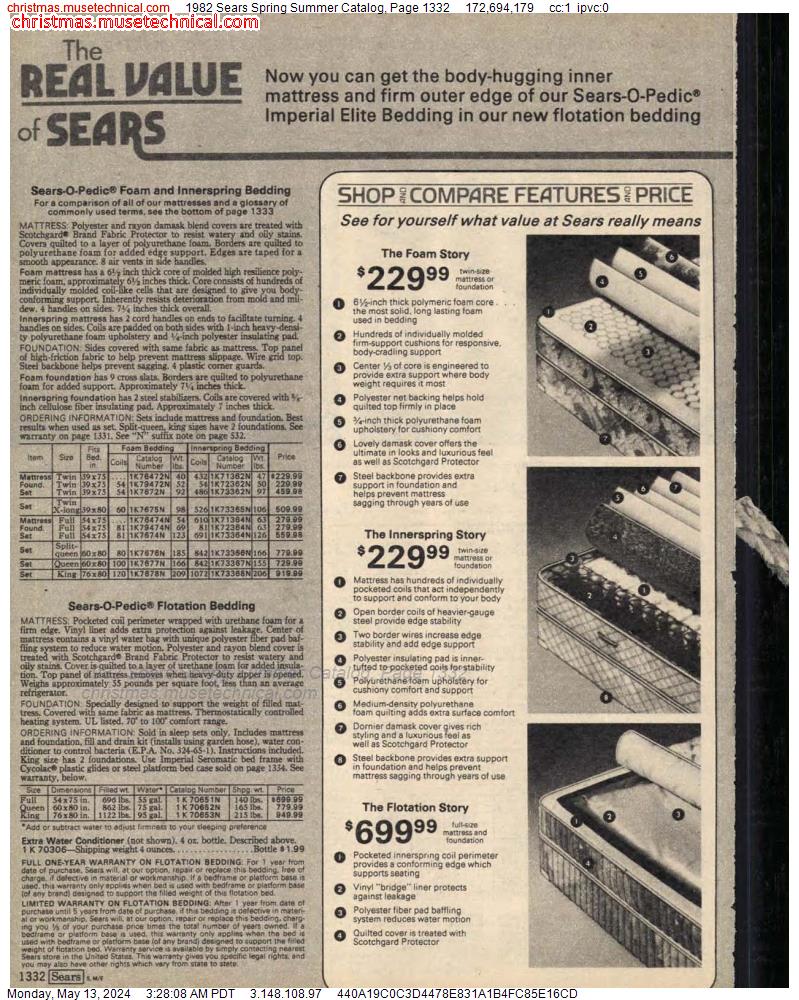 1982 Sears Spring Summer Catalog, Page 1332