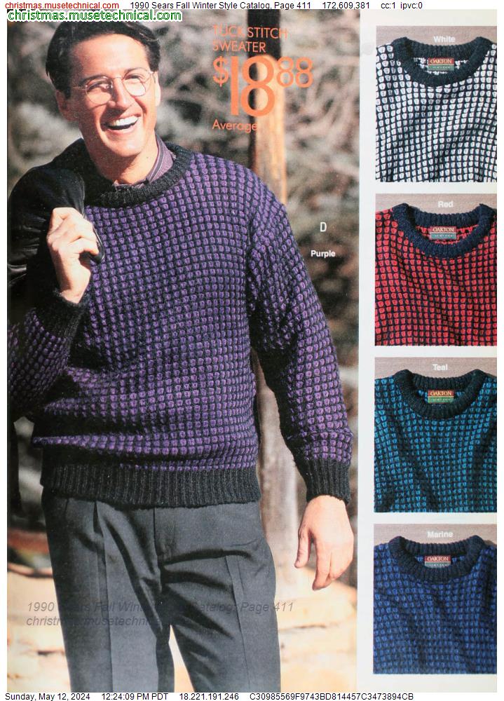 1990 Sears Fall Winter Style Catalog, Page 411