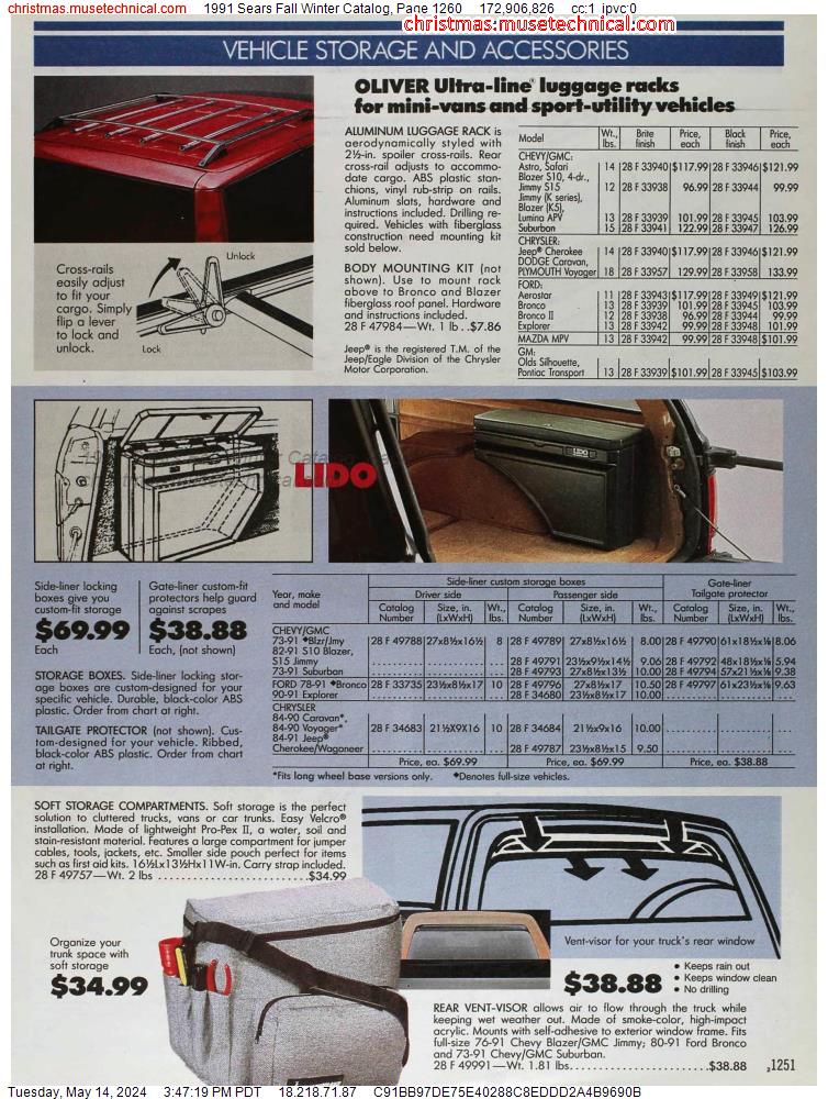 1991 Sears Fall Winter Catalog, Page 1260