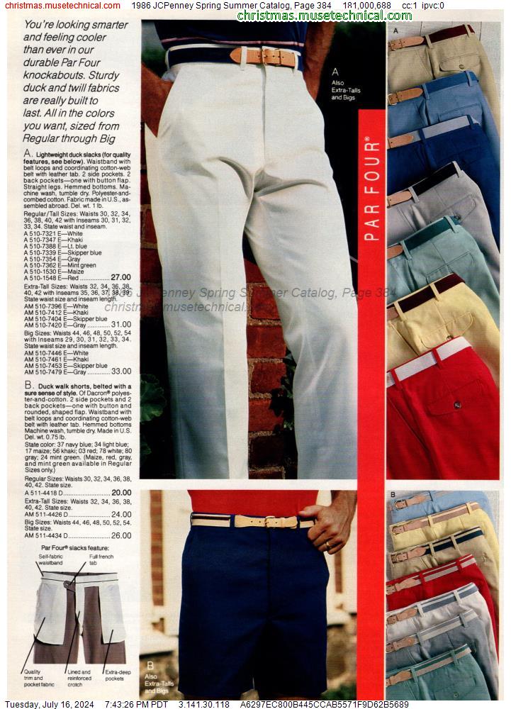 1986 JCPenney Spring Summer Catalog, Page 384