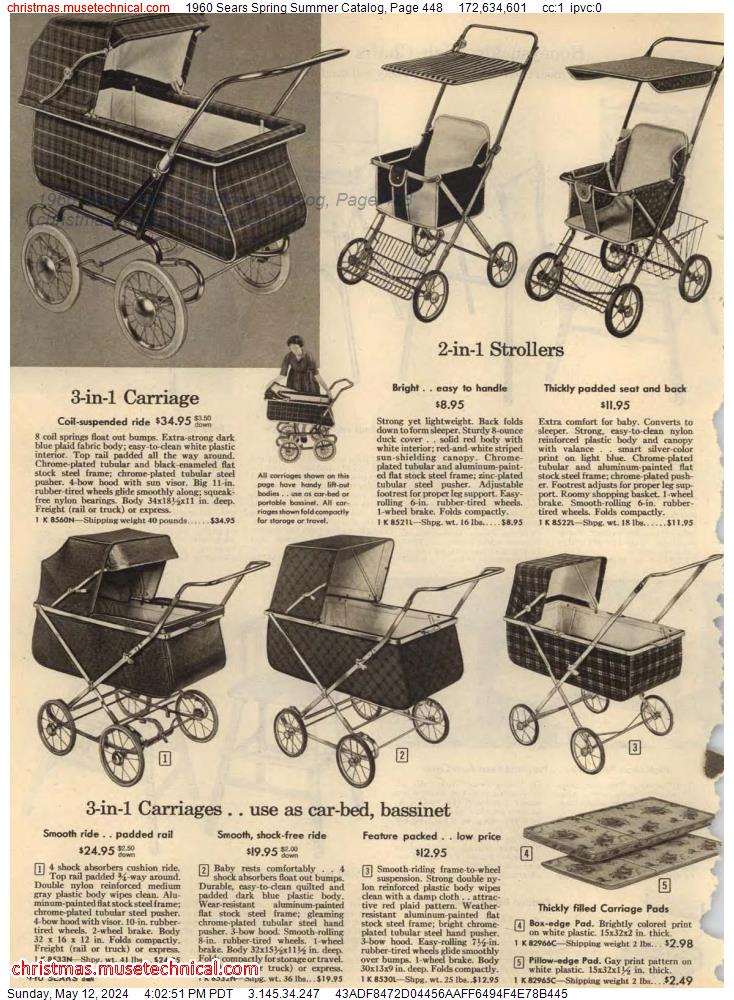 1960 Sears Spring Summer Catalog, Page 448