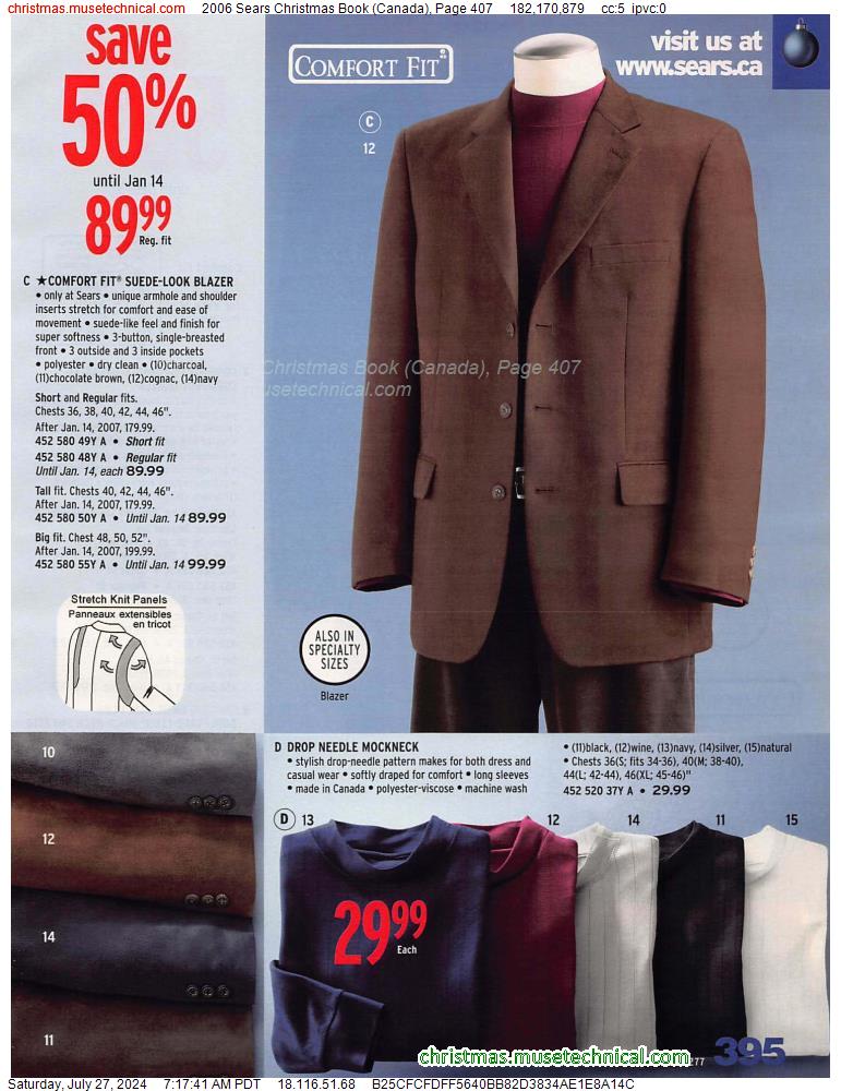 2006 Sears Christmas Book (Canada), Page 407