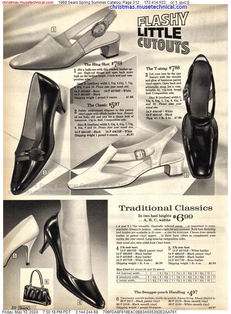 1968 Sears Spring Summer Catalog, Page 312
