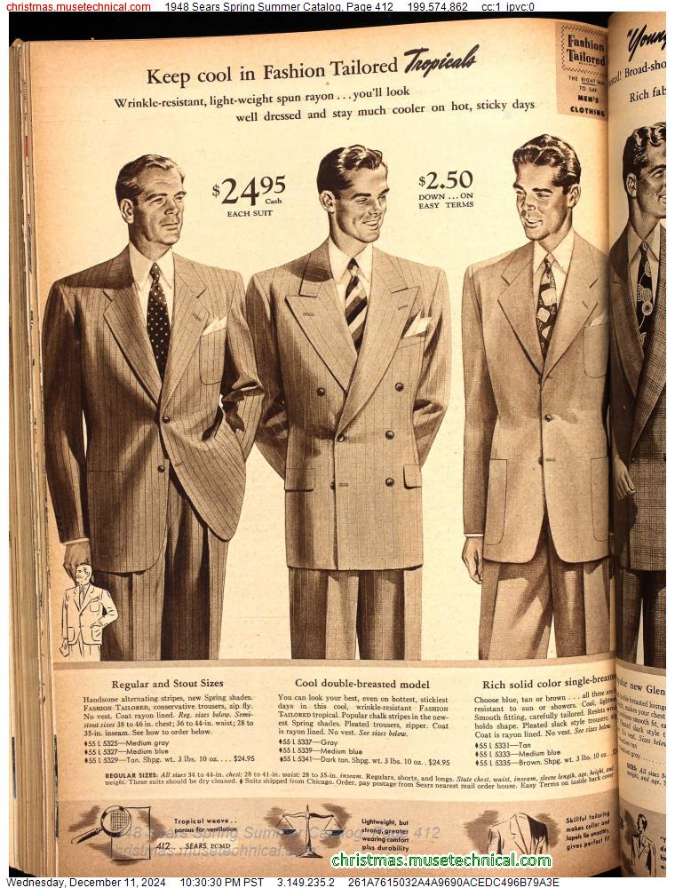 1948 Sears Spring Summer Catalog, Page 412