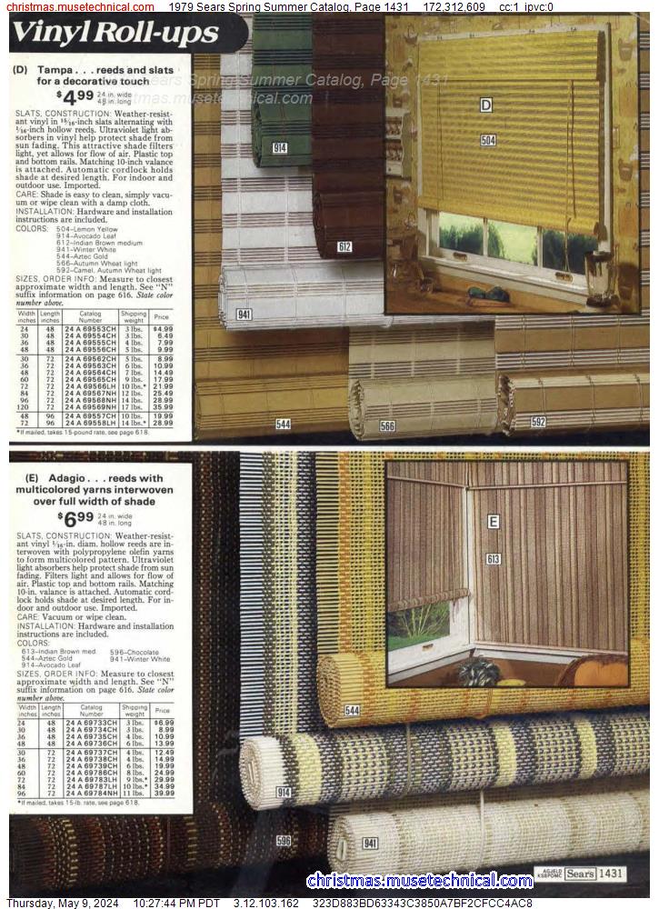 1979 Sears Spring Summer Catalog, Page 1431
