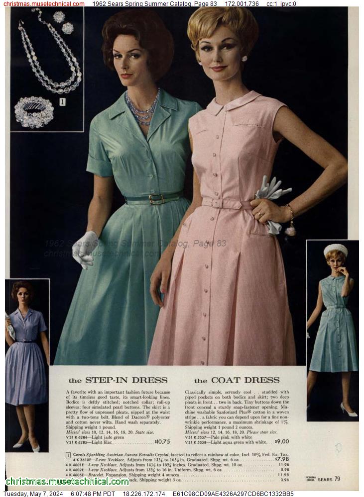 1962 Sears Spring Summer Catalog, Page 83