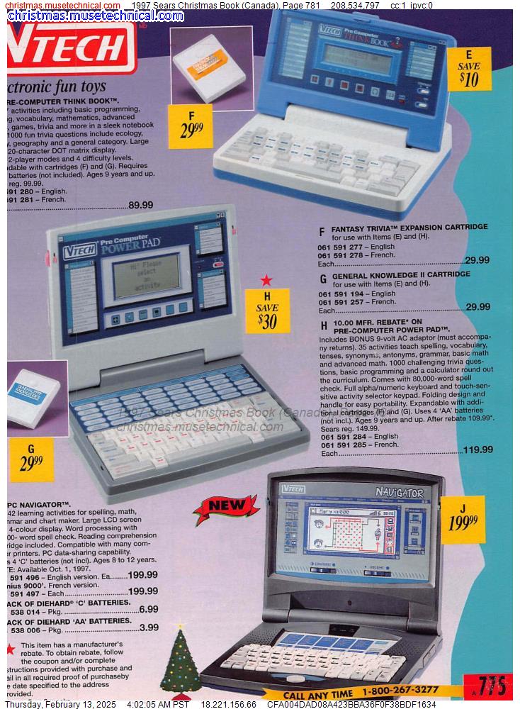 1997 Sears Christmas Book (Canada), Page 781