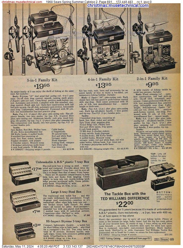 1968 Sears Spring Summer Catalog 2, Page 691