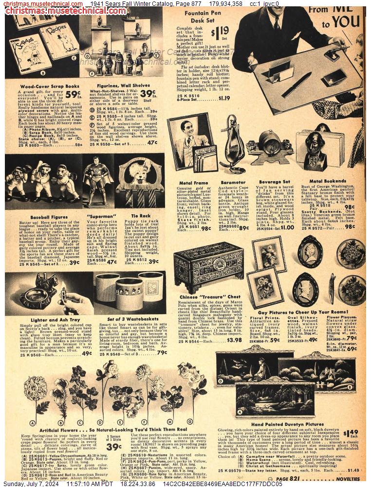 1941 Sears Fall Winter Catalog, Page 877