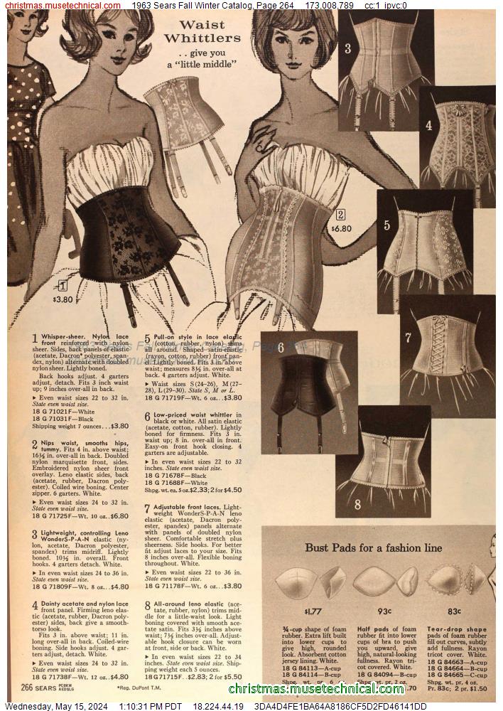 1963 Sears Fall Winter Catalog, Page 264