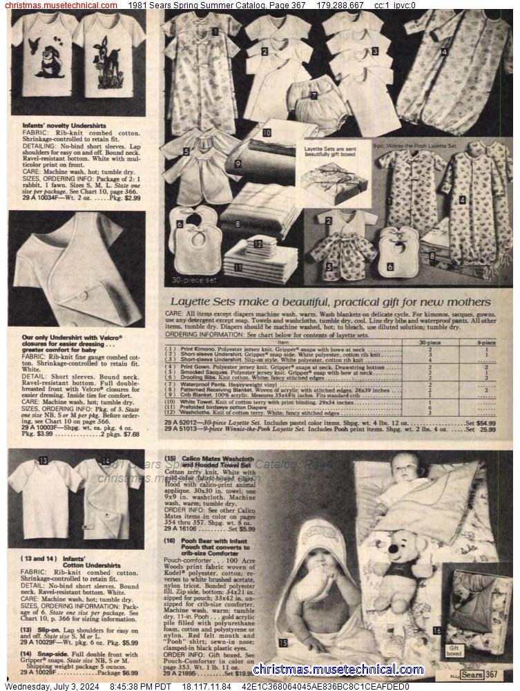 1981 Sears Spring Summer Catalog, Page 367