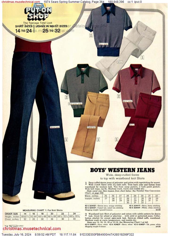 1974 Sears Spring Summer Catalog, Page 364