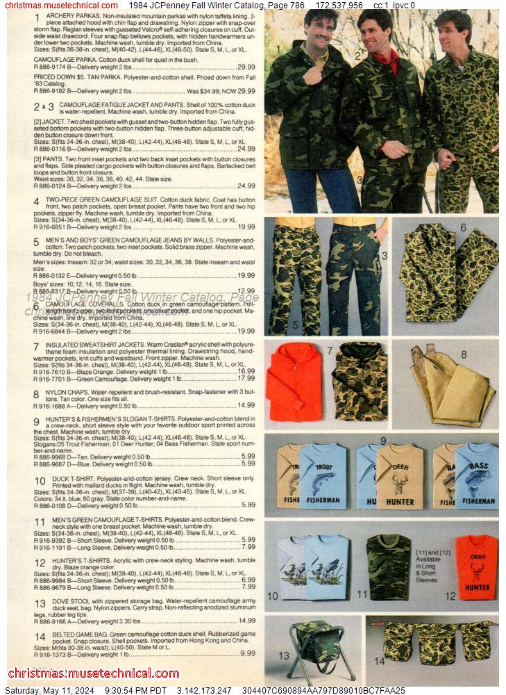 1984 JCPenney Fall Winter Catalog, Page 786
