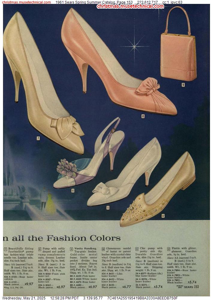 1961 Sears Spring Summer Catalog, Page 153