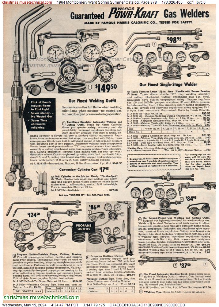 1964 Montgomery Ward Spring Summer Catalog, Page 878