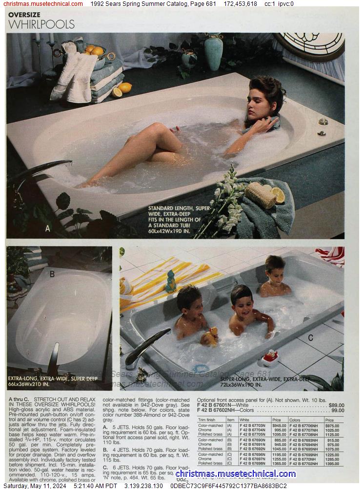 1992 Sears Spring Summer Catalog, Page 681