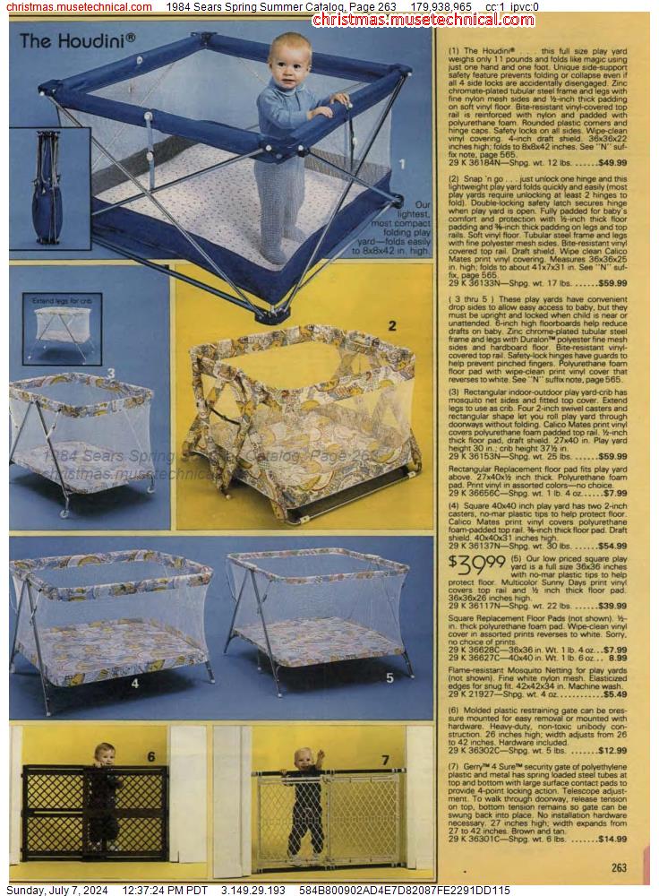 1984 Sears Spring Summer Catalog, Page 263