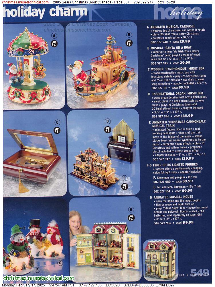 2005 Sears Christmas Book (Canada), Page 557