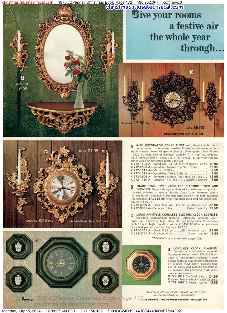 1970 JCPenney Christmas Book, Page 172