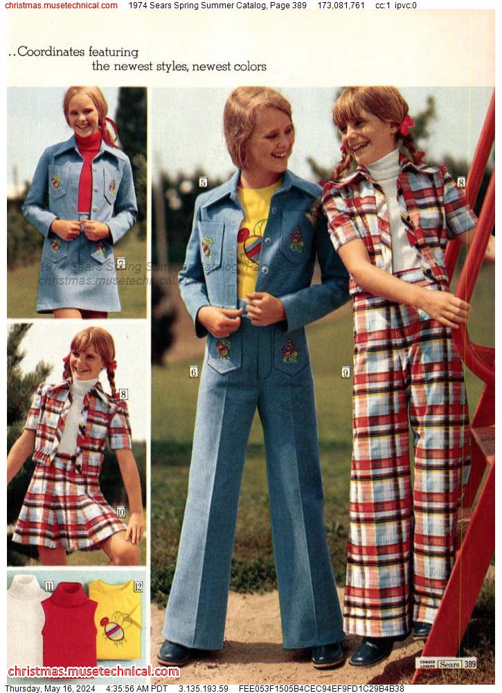 1974 Sears Spring Summer Catalog, Page 389