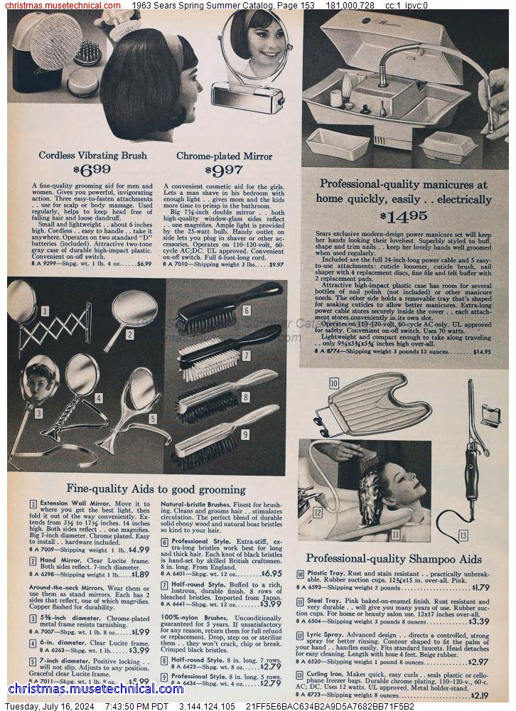 1963 Sears Spring Summer Catalog, Page 153