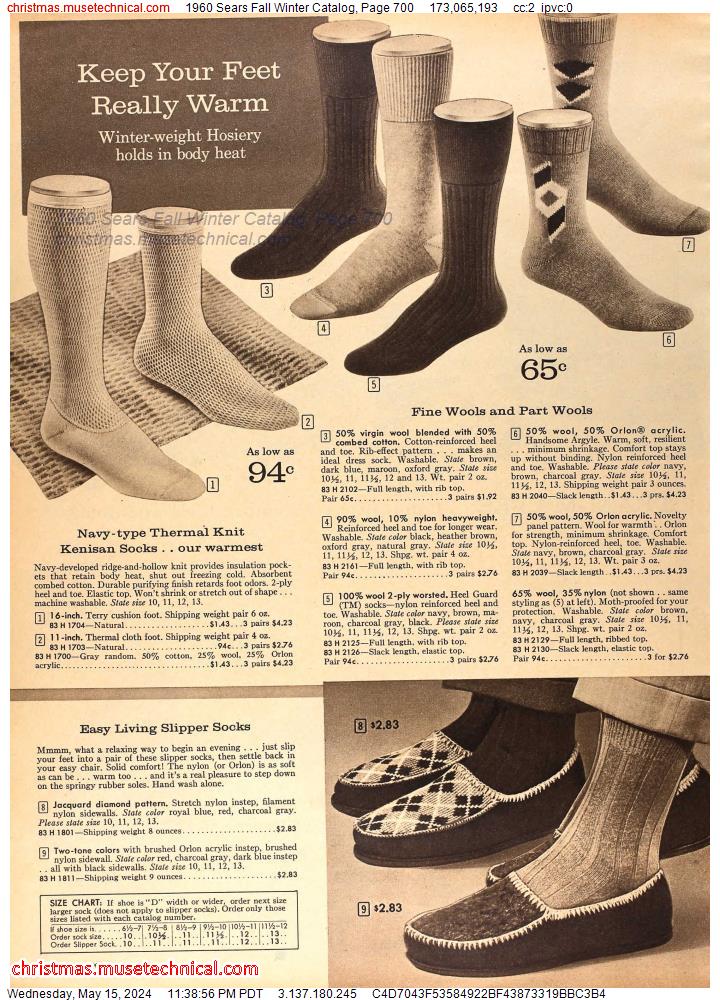 1960 Sears Fall Winter Catalog, Page 700
