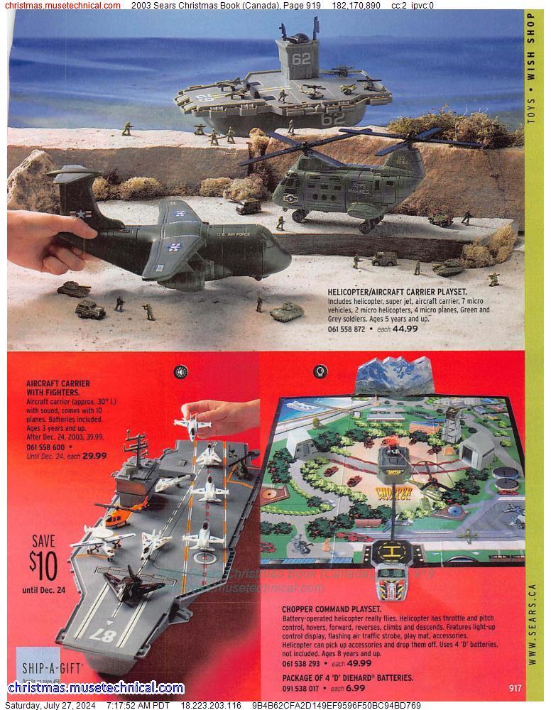 2003 Sears Christmas Book (Canada), Page 919