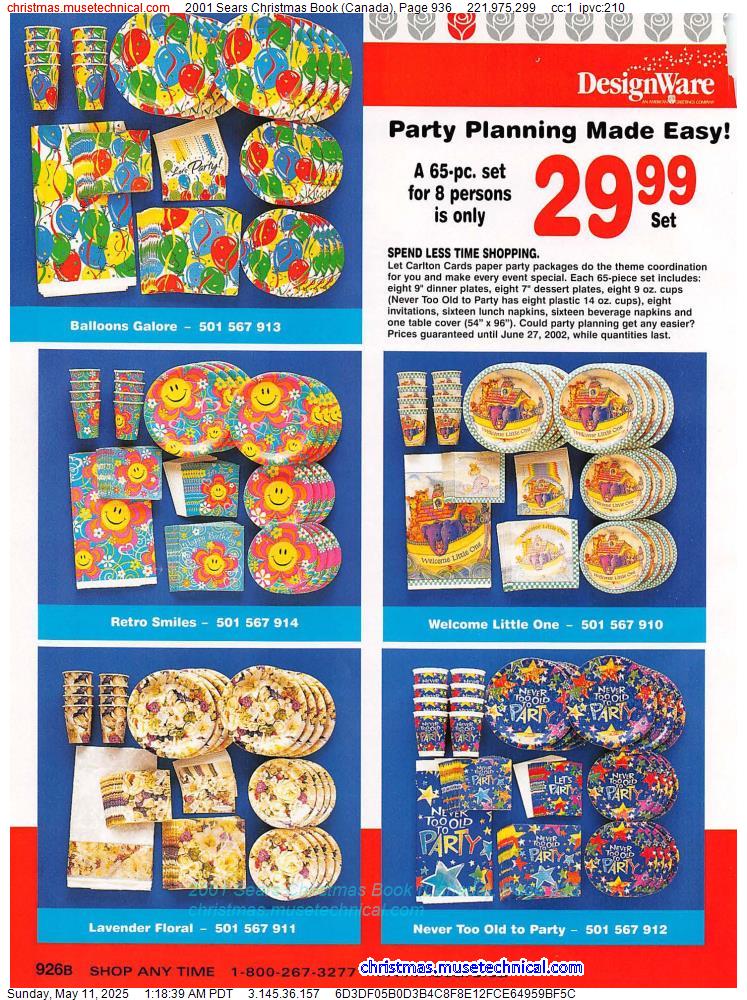 2001 Sears Christmas Book (Canada), Page 936